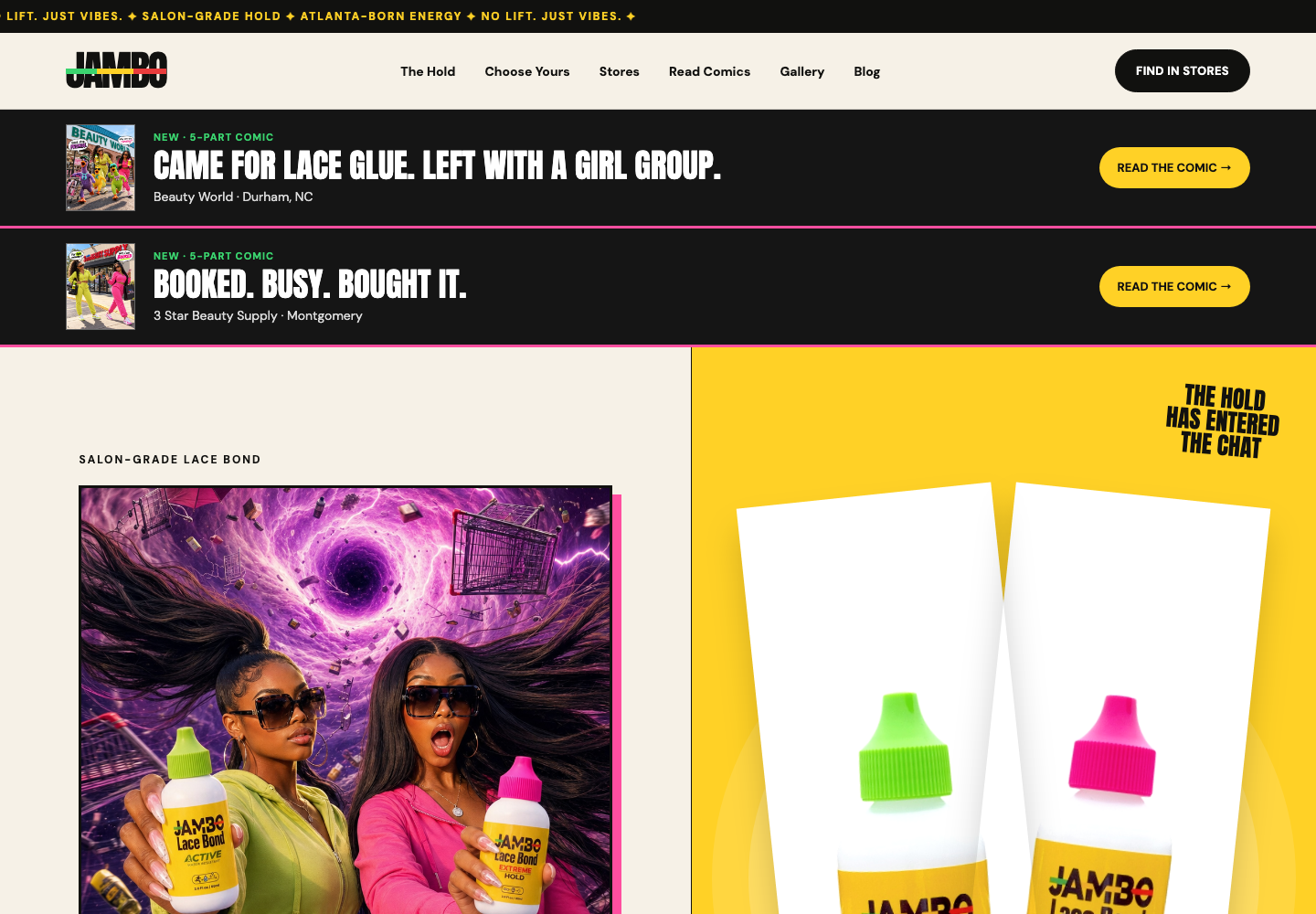Desktop view of the live Jambo Professional website
